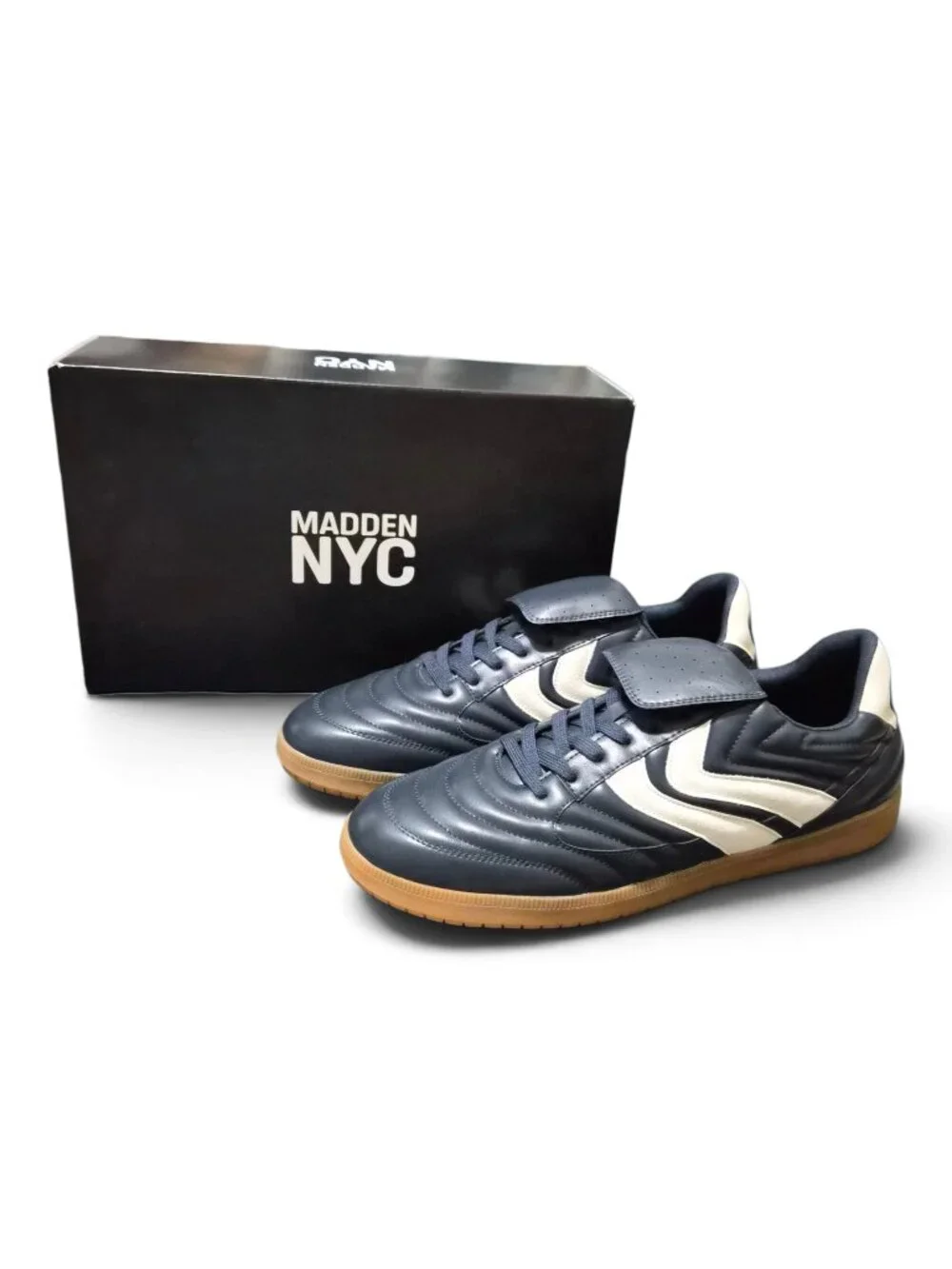 NIB Madden NYC Men's Sport Casual Comfort Shoes Muirr Sizes 9-13 Navy Lace-up